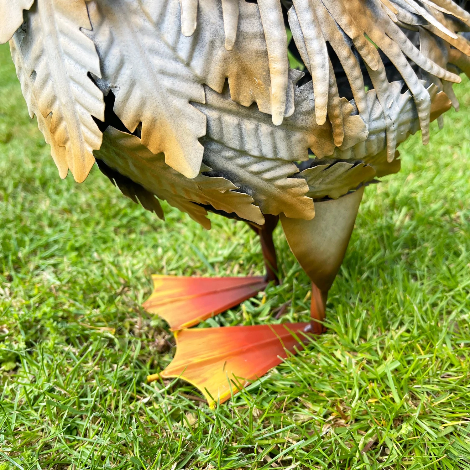 Darthome Limited White Metal Goose Garden Ornament 4 Darthome Limited White Metal Goose Garden Ornament - Image 4