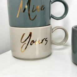 Darthome Limited Set Of 4 Mr And Mrs Stacking Mugs 200ml -Decor Garden Shop IMG E3744 e3cab7d9 ddd3 4b3a 9ec2 a9a22990703e