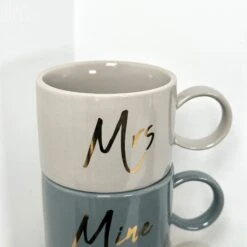 Darthome Limited Set Of 4 Mr And Mrs Stacking Mugs 200ml -Decor Garden Shop IMG E3746 058de0e1 fb7b 48a1 84ee 0a1d2b6ec682