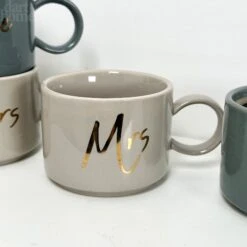 Darthome Limited Set Of 4 Mr And Mrs Stacking Mugs 200ml -Decor Garden Shop IMG E3748 a0abe811 6697 4bc6 8d79 a5945ebf0baf