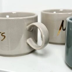 Darthome Limited Set Of 4 Mr And Mrs Stacking Mugs 200ml -Decor Garden Shop IMG E3751