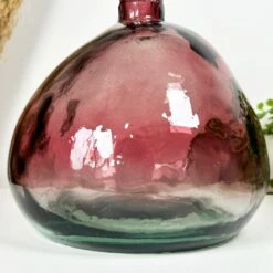 Darthome Limited Recycled Glass Pink Bubble Vase -Decor Garden Shop IMG E3769