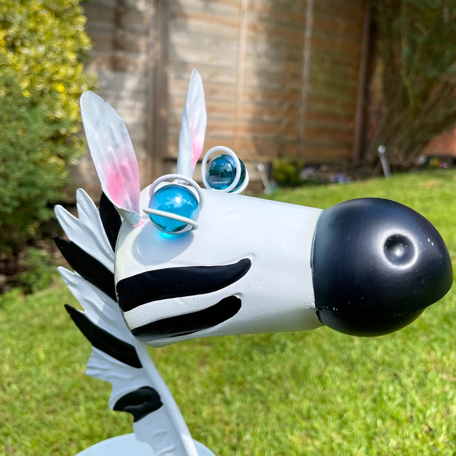 Darthome Limited Metal Zebra Plant Pot Ornament 2 Darthome Limited Metal Zebra Plant Pot Ornament - Image 2