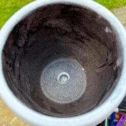 Darthome Limited Cement Face Planter With Glasses , Drainage Hole -Decor Garden Shop IMG E3863 edited140