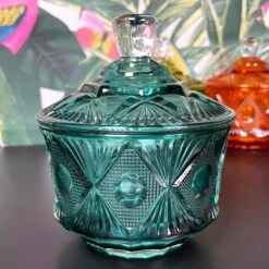 Darthome Limited Eclectic Jewelled Glass Trinket Pots -Decor Garden Shop IMG E3920