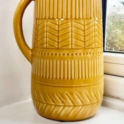 Darthome Limited Mustard Patterned Jug Vase 10 Darthome Limited Mustard Patterned Jug Vase -Decor Garden Shop IMG E3961 32a658f1 a421 48ea a329 f545fa1a8e18