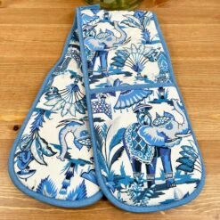 Darthome Limited Ulster Weavers India Blue Double Oven Glove