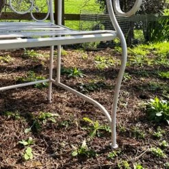 Darthome Limited Antique White Garden Bench -Decor Garden Shop IMG E4167