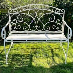 Darthome Limited Antique White Garden Bench