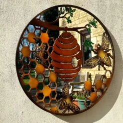 Darthome Limited Honeycomb Beehive Mirrored Wall Art 60cm -Decor Garden Shop IMG E4183 c75300e9 84bc 4e1d b580 3f4aa29d9069