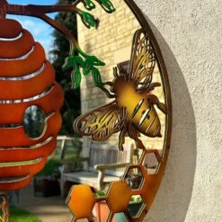 Darthome Limited Honeycomb Beehive Mirrored Wall Art 60cm -Decor Garden Shop IMG E4185 53c9d8f0 61cc 4100 8267 51ecbda175ba