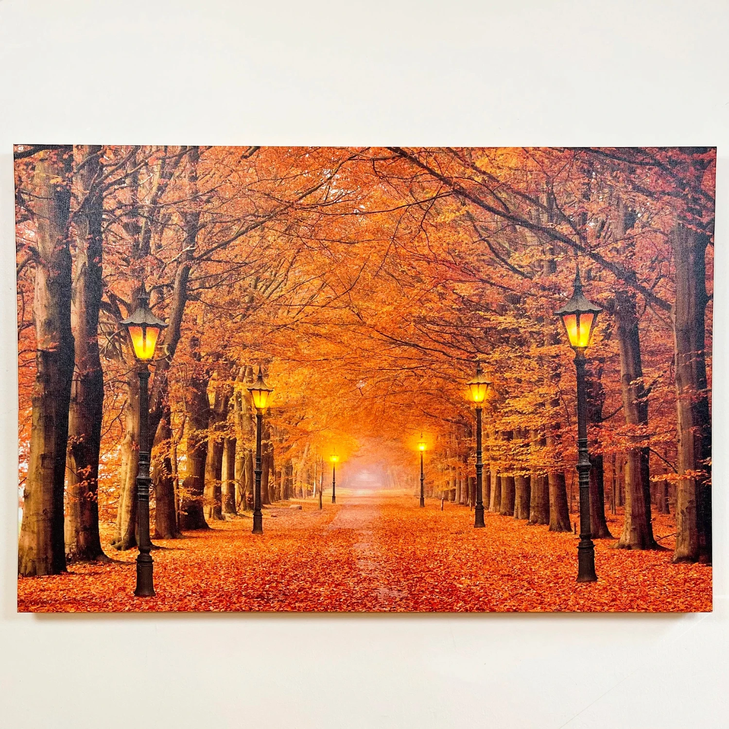 Darthome Limited Rectangular Autumn Avenue LED Canvas Wall Art 60cm 1 Darthome Limited Rectangular Autumn Avenue LED Canvas Wall Art 60cm