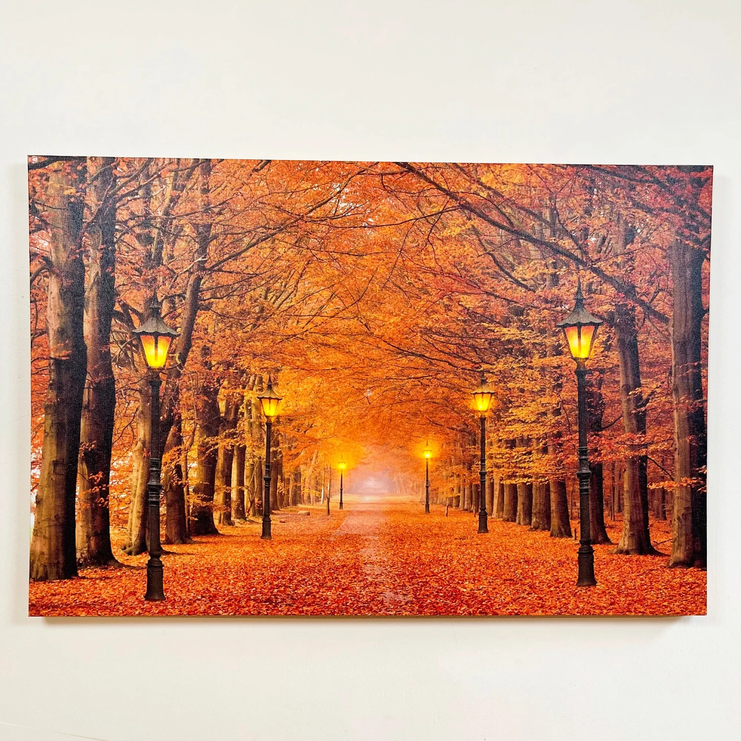 Darthome Limited Rectangular Autumn Avenue LED Canvas Wall Art 60cm 4 Darthome Limited Rectangular Autumn Avenue LED Canvas Wall Art 60cm - Image 4