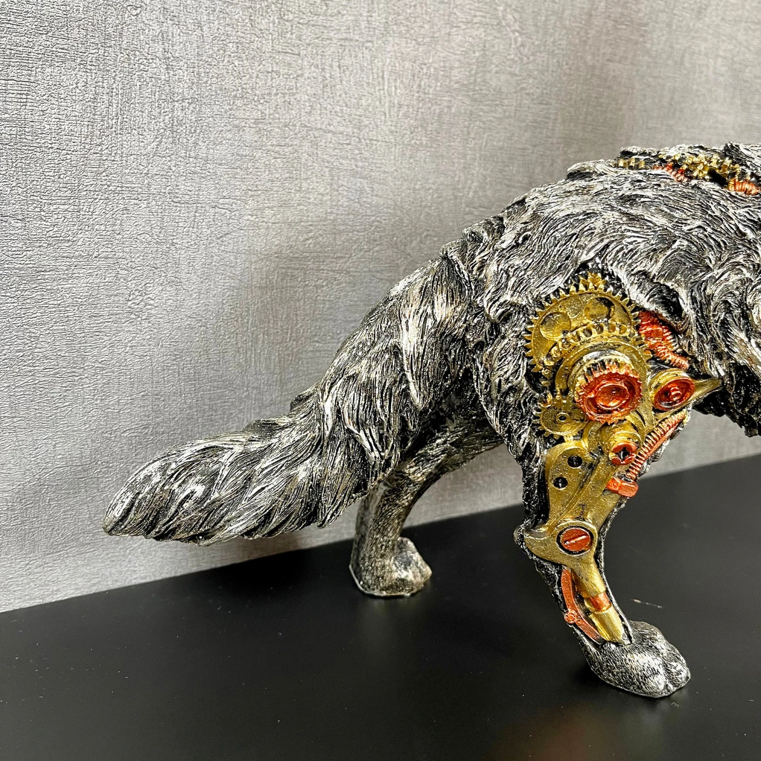 Darthome Limited Silver Steampunk Howling Wolf Ornament 5 Darthome Limited Silver Steampunk Howling Wolf Ornament - Image 5
