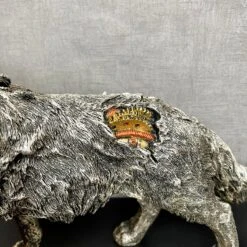 Darthome Limited Silver Steampunk Howling Wolf Ornament 16 Darthome Limited Silver Steampunk Howling Wolf Ornament -Decor Garden Shop IMG E4264