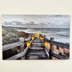 Darthome Limited Seashore LED Boardwalk Canvas Wall Art 60cm