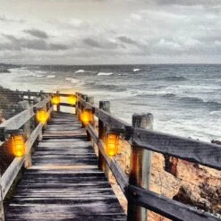 Darthome Limited Seashore LED Boardwalk Canvas Wall Art 60cm -Decor Garden Shop IMG E4278 edited176