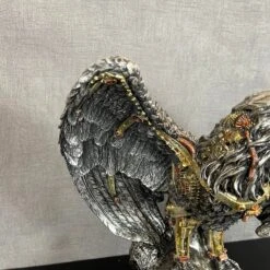 Darthome Limited Silver Steampunk Eagle Ornament -Decor Garden Shop IMG E4290 1