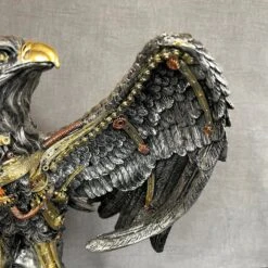 Darthome Limited Silver Steampunk Eagle Ornament -Decor Garden Shop IMG E4291 1