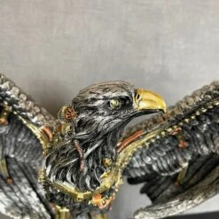 Darthome Limited Silver Steampunk Eagle Ornament -Decor Garden Shop IMG E4292 1