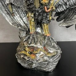 Darthome Limited Silver Steampunk Eagle Ornament -Decor Garden Shop IMG E4294