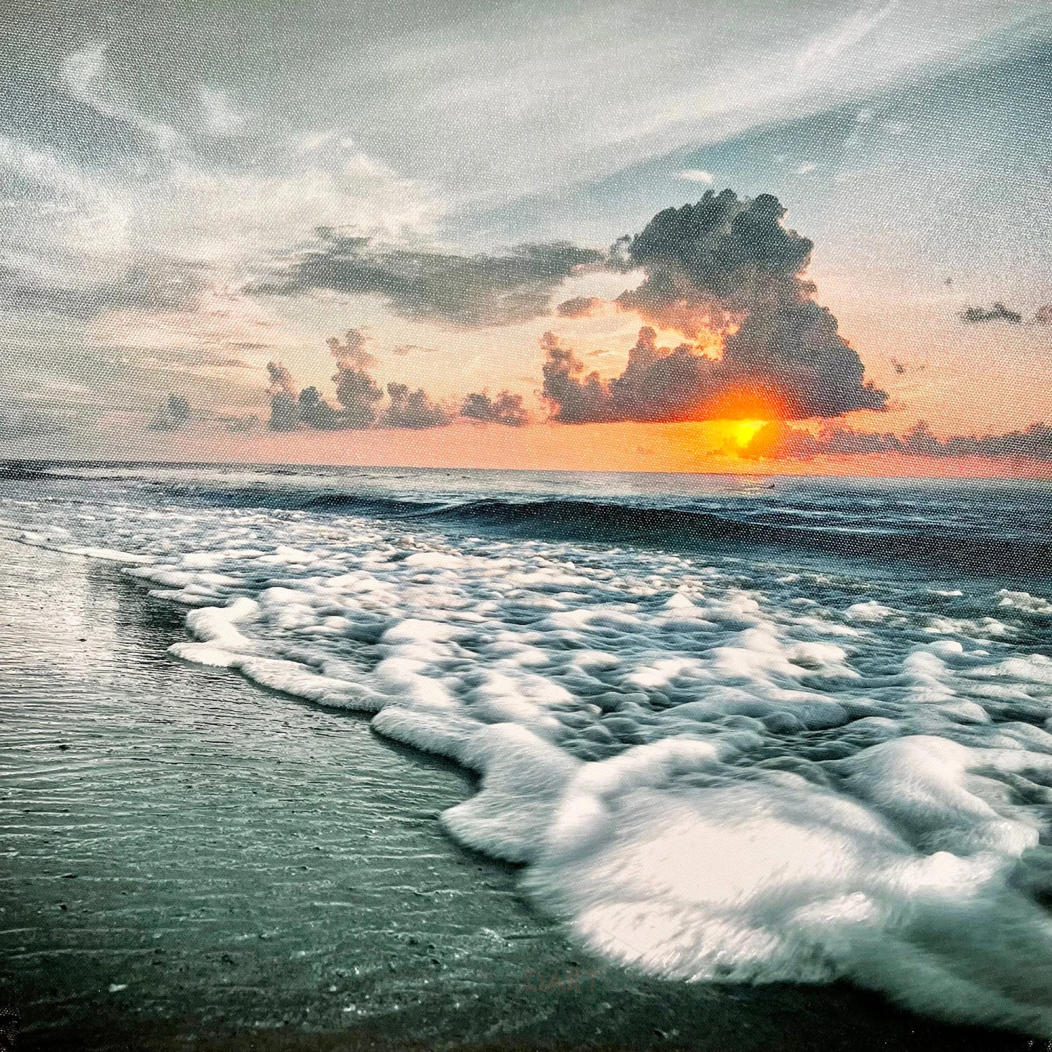 Darthome Limited Sunset Ocean LED Canvas Wall Art 40cm 2 Darthome Limited Sunset Ocean LED Canvas Wall Art 40cm - Image 2