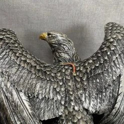 Darthome Limited Silver Steampunk Eagle Ornament -Decor Garden Shop IMG E4297