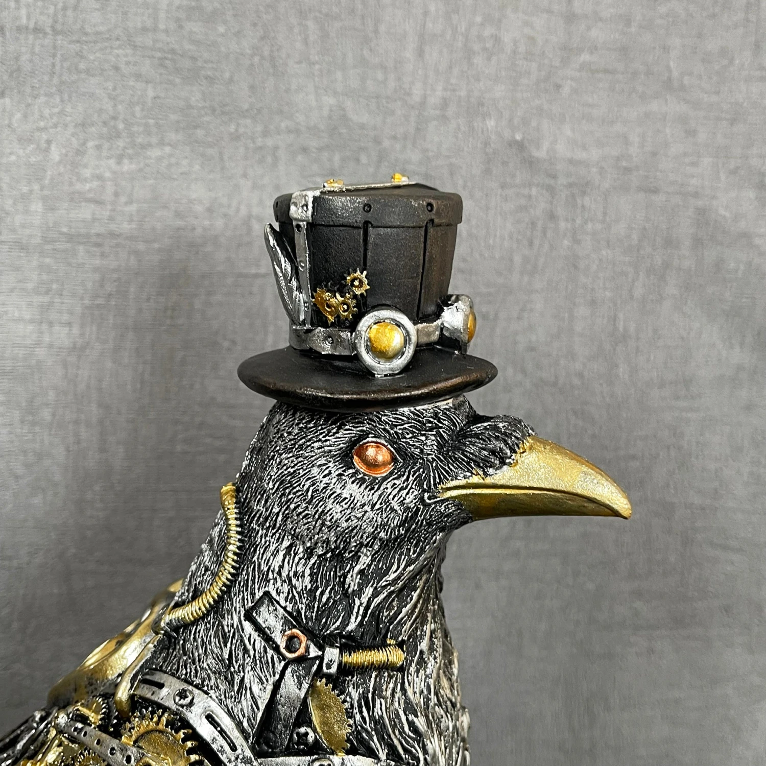 Darthome Limited Silver Steampunk Crow Ornament 2 Darthome Limited Silver Steampunk Crow Ornament - Image 2