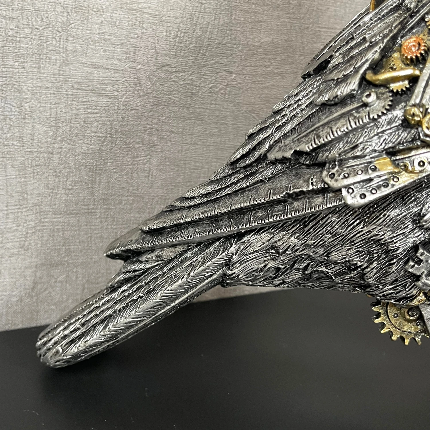 Darthome Limited Silver Steampunk Crow Ornament 4 Darthome Limited Silver Steampunk Crow Ornament - Image 4