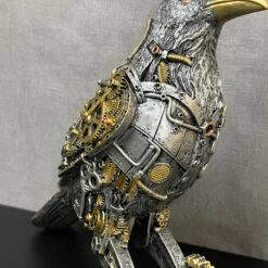 Darthome Limited Silver Steampunk Crow Ornament 19 Darthome Limited Silver Steampunk Crow Ornament -Decor Garden Shop IMG E4329 1