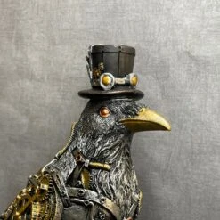 Darthome Limited Silver Steampunk Crow Ornament 20 Darthome Limited Silver Steampunk Crow Ornament -Decor Garden Shop IMG E4330 1