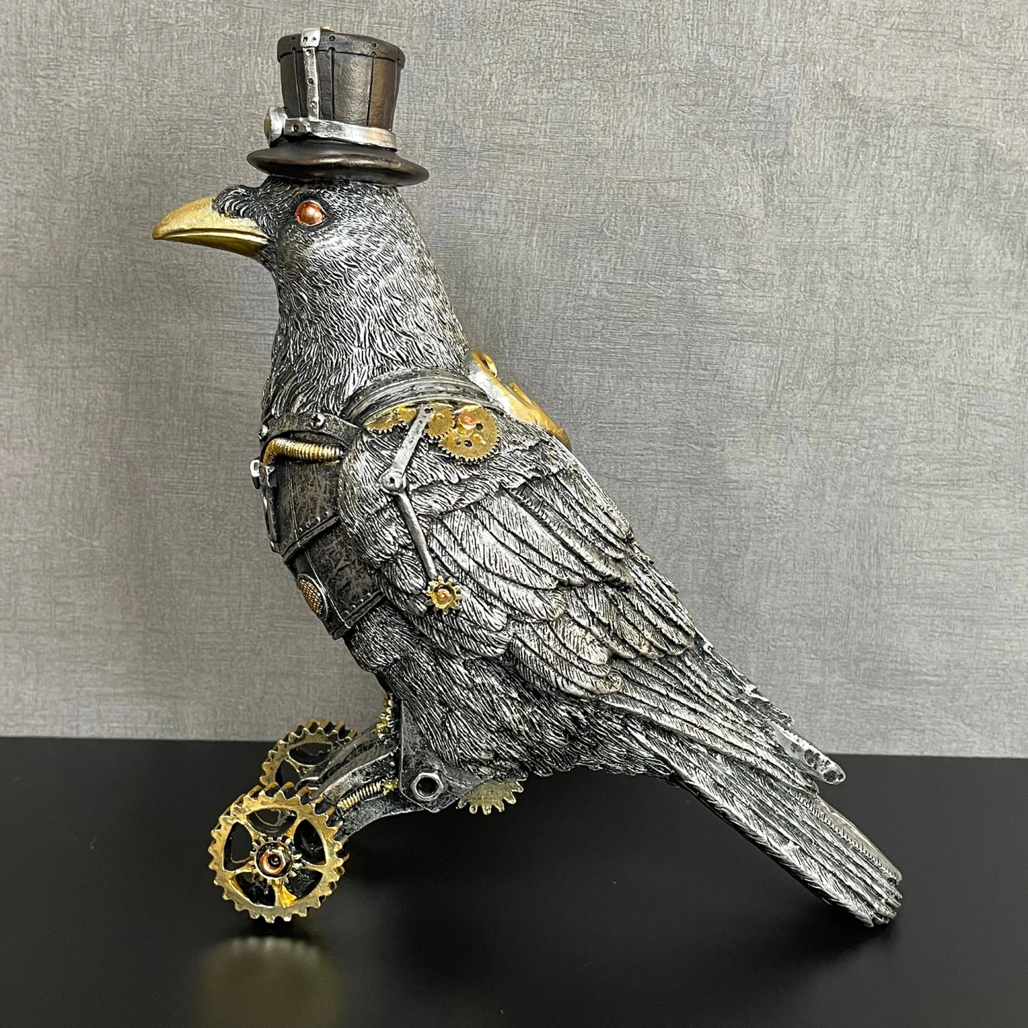 Darthome Limited Silver Steampunk Crow Ornament 10 Darthome Limited Silver Steampunk Crow Ornament - Image 10