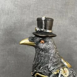 Darthome Limited Silver Steampunk Crow Ornament 24 Darthome Limited Silver Steampunk Crow Ornament -Decor Garden Shop IMG E4334 1