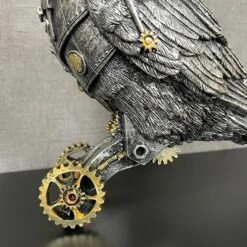 Darthome Limited Silver Steampunk Crow Ornament 26 Darthome Limited Silver Steampunk Crow Ornament -Decor Garden Shop IMG E4336 1