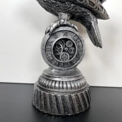 Darthome Limited Silver Steampunk Pilot Bird Ornament -Decor Garden Shop IMG E4344