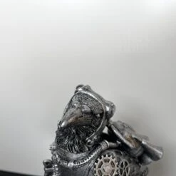 Darthome Limited Silver Steampunk Pilot Bird Ornament -Decor Garden Shop IMG E4347