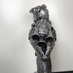 Darthome Limited Silver Steampunk Pilot Bird Ornament -Decor Garden Shop IMG E4350 1