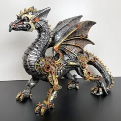 Darthome Limited Silver Steampunk Dragon Ornament