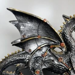 Darthome Limited Silver Steampunk Dragon Ornament 24 Darthome Limited Silver Steampunk Dragon Ornament -Decor Garden Shop IMG E4381 1