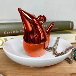 Darthome Limited Rose Gold Mouse Trinket Dish