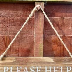 Darthome Limited Wooden Garden Sign - Help Yourself To Next Doors Flowers -Decor Garden Shop IMG E4509 edited22