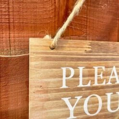 Darthome Limited Wooden Garden Sign - Help Yourself To Next Doors Flowers -Decor Garden Shop IMG E4510 edited23