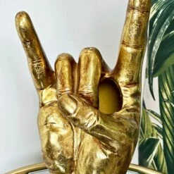 Darthome Limited Gold Rock On Hand Vase -Decor Garden Shop IMG E4519