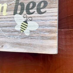 Darthome Limited Hanging Wooden Garden Sign - Bee The Best You Can Bee -Decor Garden Shop IMG E4519 edited32