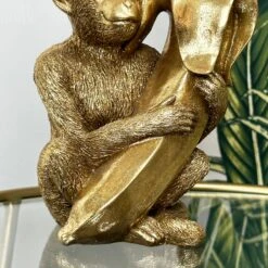 Darthome Limited Gold Monkey With Banana Candlestick Holder -Decor Garden Shop IMG E4527 869d7a8b 4f22 4353 b876 93cf817987dd