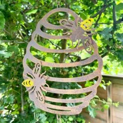 Darthome Limited Cast Iron Bee Wind Chime -Decor Garden Shop IMG E4559 edited69
