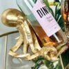Darthome Limited Gold Ollie Octopus Wine Bottle Holder