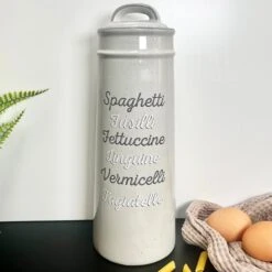 Darthome Limited Ceramic Speckled Grey Pasta Jar