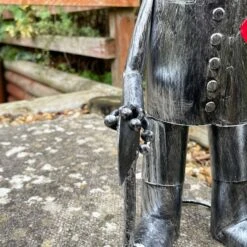 Darthome Limited Silver Tin Man Garden Sculpture 14 Darthome Limited Silver Tin Man Garden Sculpture -Decor Garden Shop IMG E4654