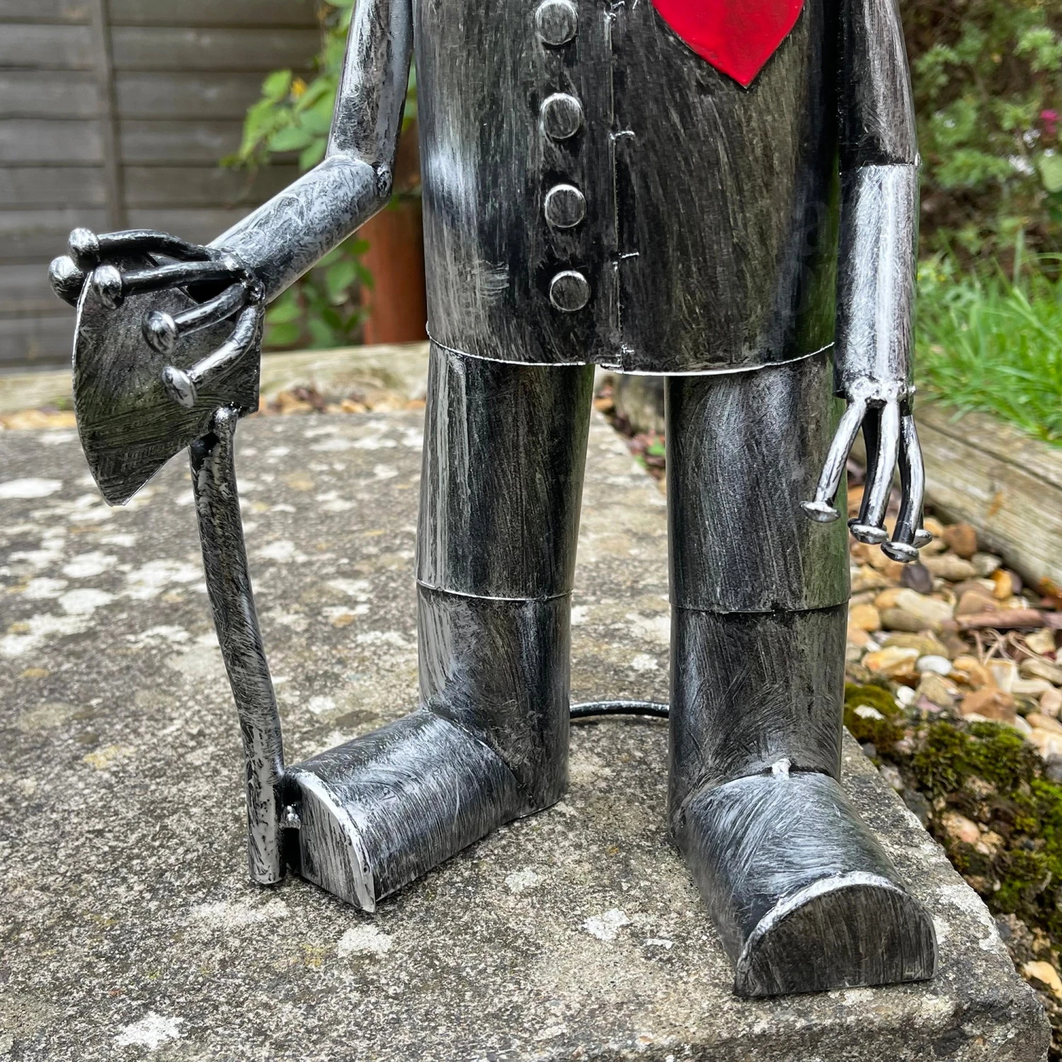 Darthome Limited Silver Tin Man Garden Sculpture 6 Darthome Limited Silver Tin Man Garden Sculpture - Image 6